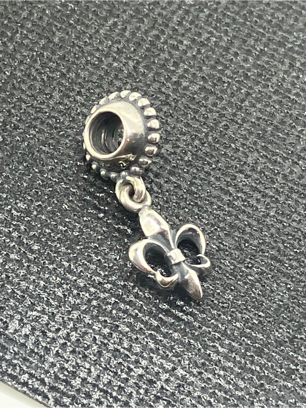 Pandora 925 ALE Fleur-de-Lis Sterling Silver Dangle Charm | Retired